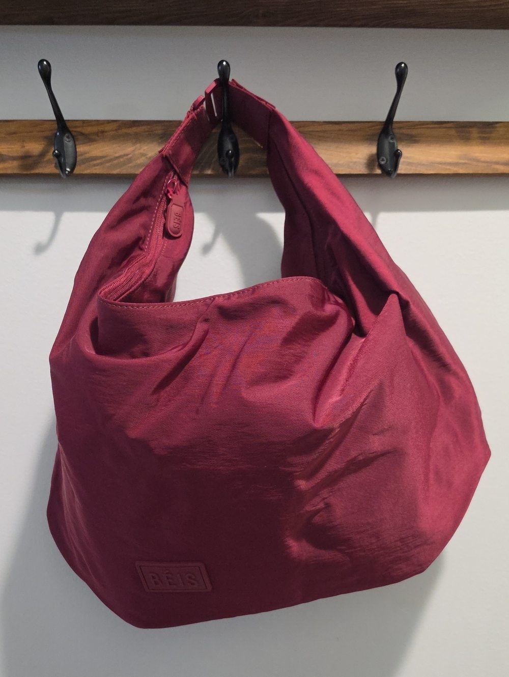 Beis Crossbody Bag In Burgundy